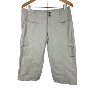 Columbia Titanium Omni-Dry Women's 6 Gray Cotton Nylon Blend Capri Pants